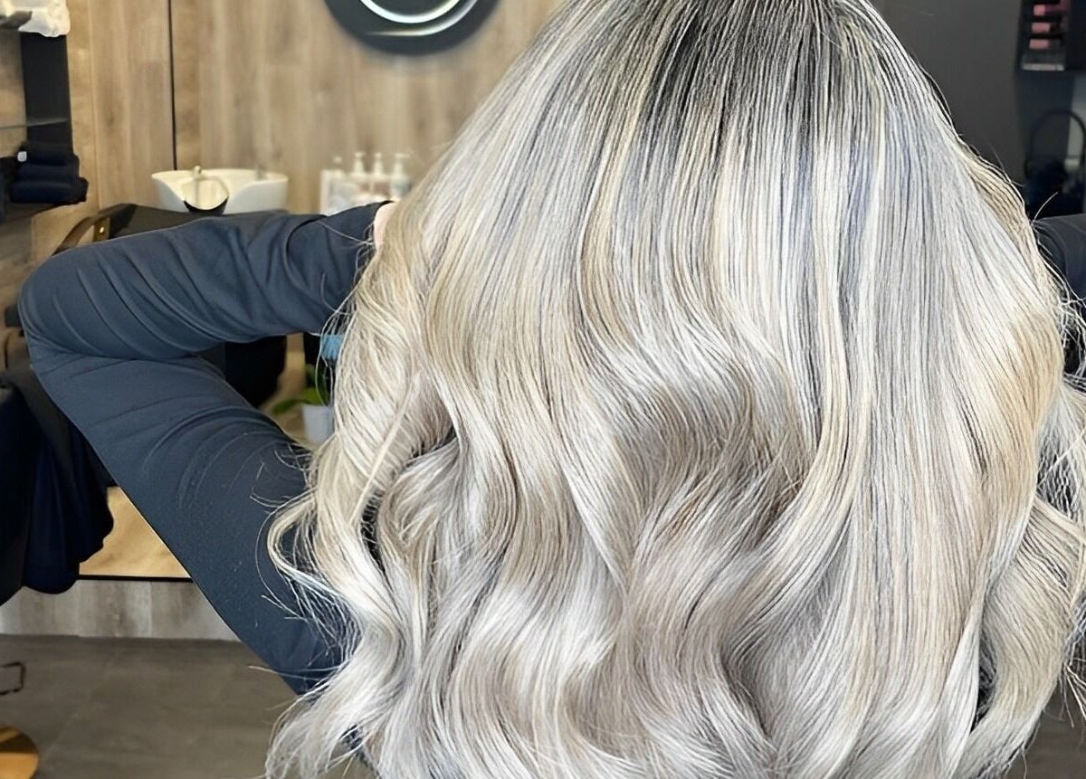Beautiful wavy blonde hair styled at The Styling Lab by Kali, Oakville, Ontario, CA.