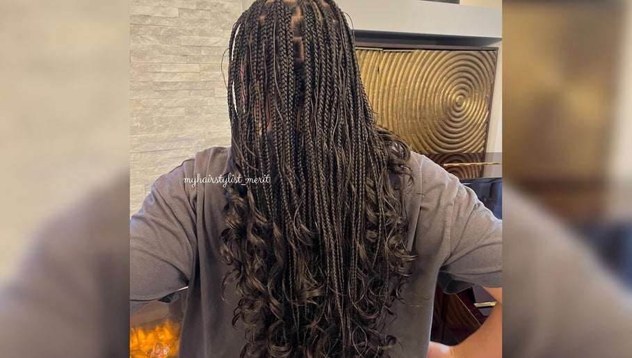 Intricate braids at MHM Braids Studio, Dublin, County Dublin, IE. Showcasing expertly styled long hair.