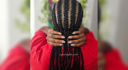 Stylish braids at MHM Braids Studio, Dublin, County Dublin, IE, showcasing intricate hair design.