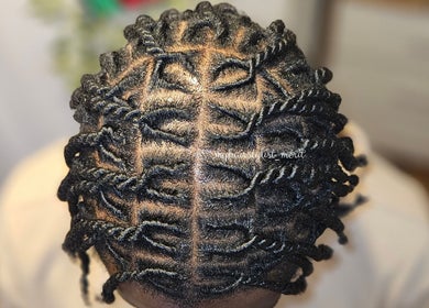 Detailed braided hairstyle at MHM Braids Studio, Dublin, County Dublin, IE, showcasing expert craftsmanship.