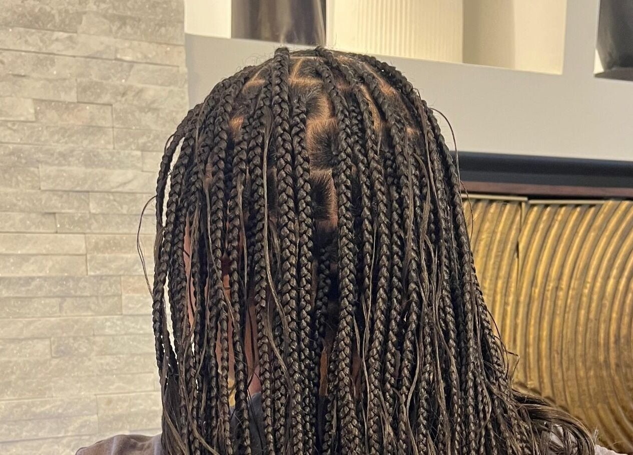 Intricate braids at MHM Braids Studio, Dublin, County Dublin, IE.