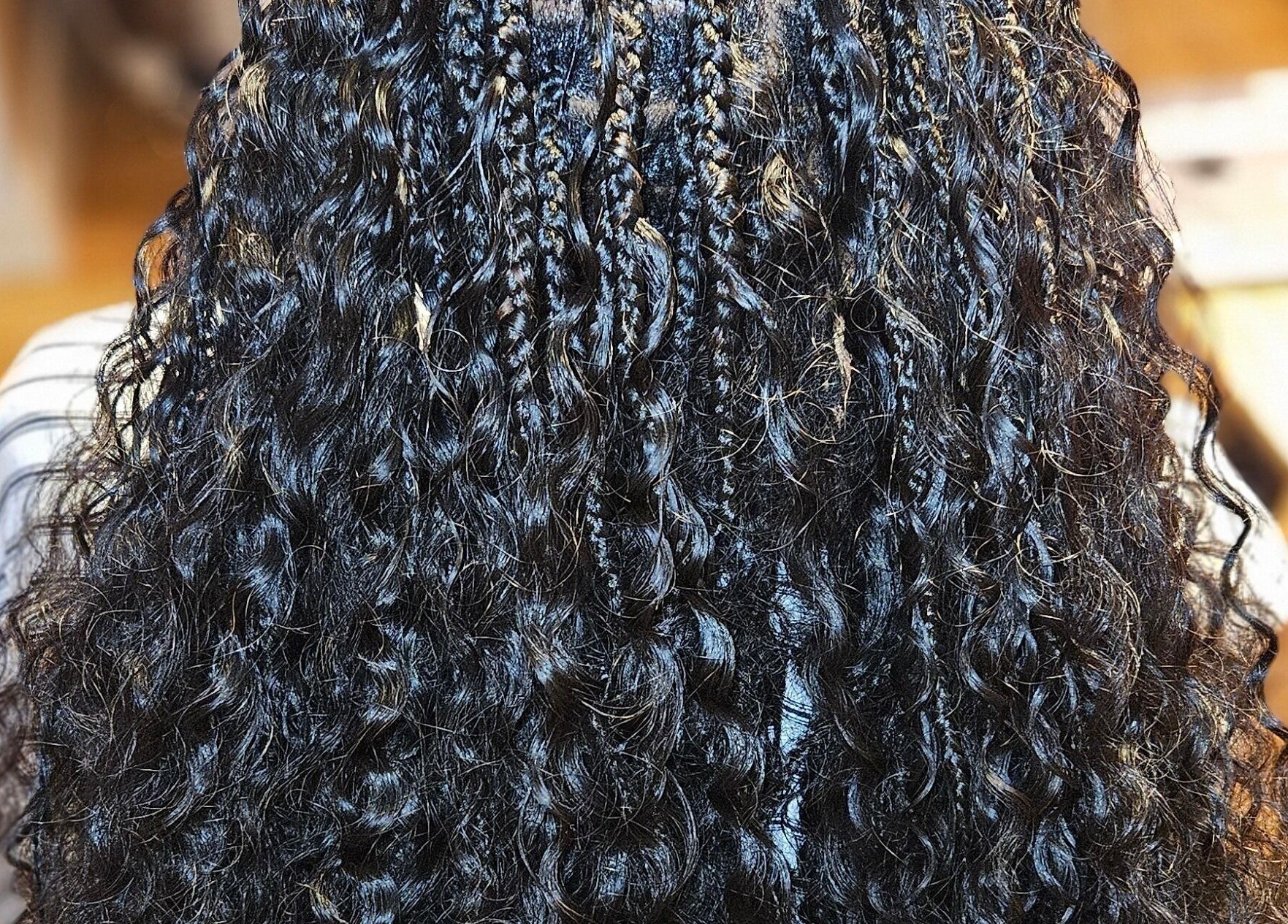 Detailed braiding hairstyle at MHM Braids Studio, Dublin, County Dublin, IE.