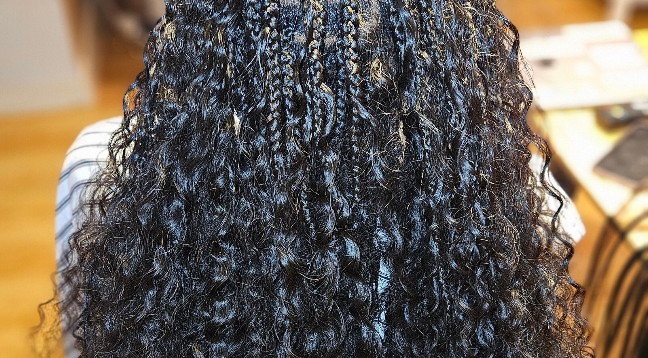 Detailed braiding hairstyle at MHM Braids Studio, Dublin, County Dublin, IE.