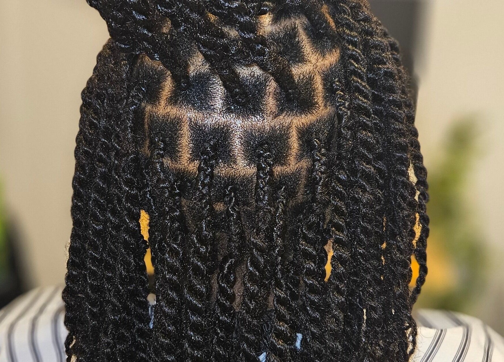 Detailed braid pattern at MHM Braids Studio, Dublin, County Dublin, IE, showcasing expert hairstyling.