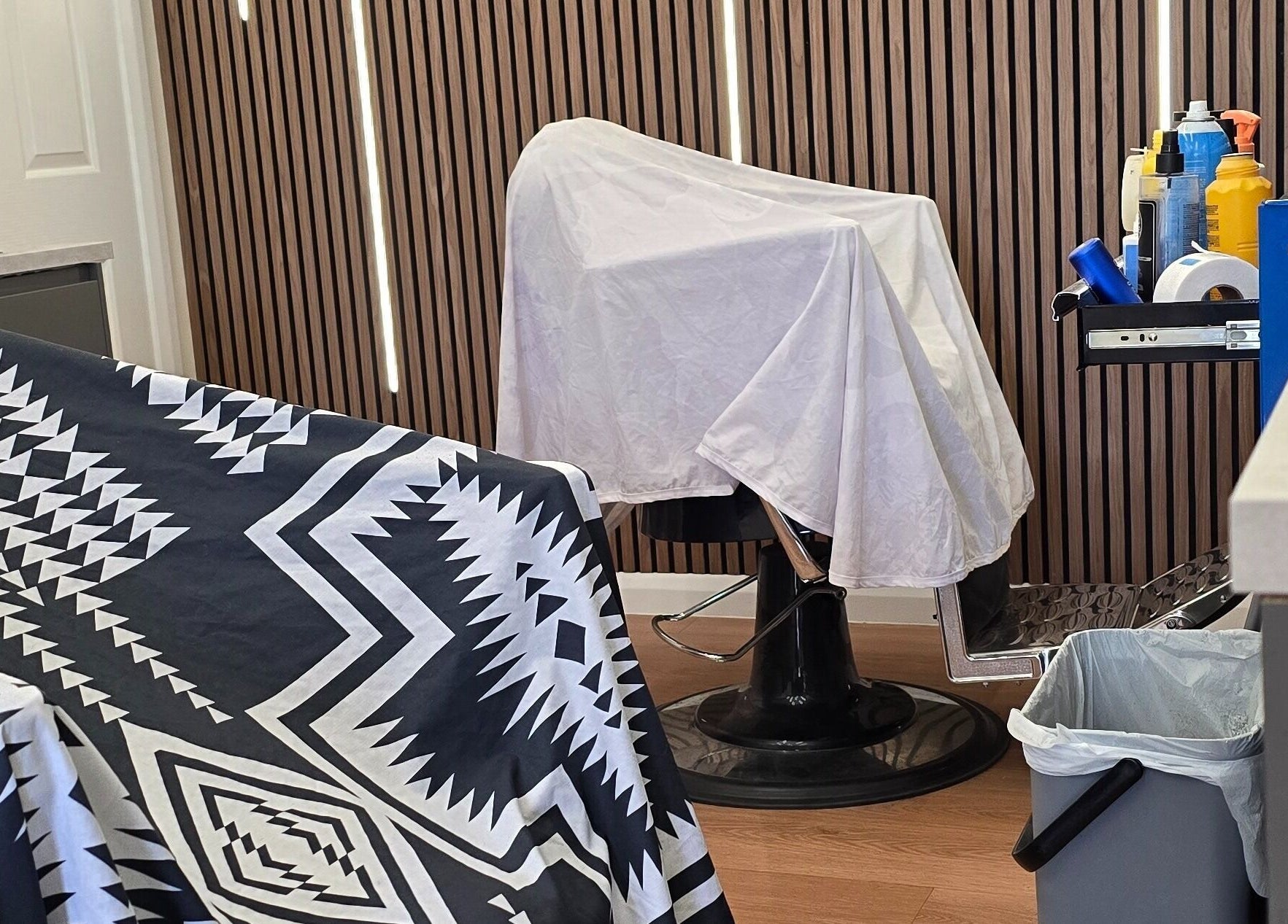 Interior of 2K Cuts Barbershop in West Hoxton, New South Wales, AU showcasing modern barber chairs.