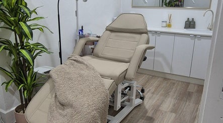 Relaxing treatment room at Shh Beauty Secrets in Croydon, Victoria, AU, featuring a plush treatment chair.