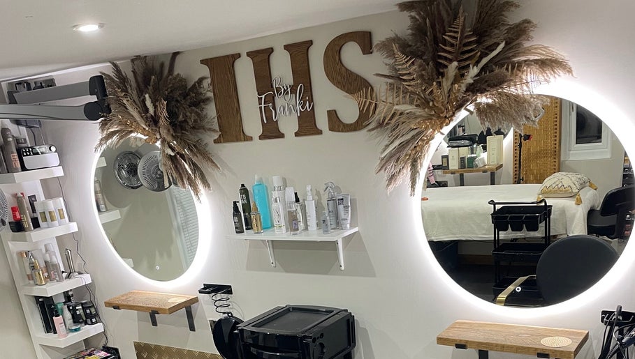 Ivory Hair by Franki salon interior with elegant mirrors in Rochester, England, GB.