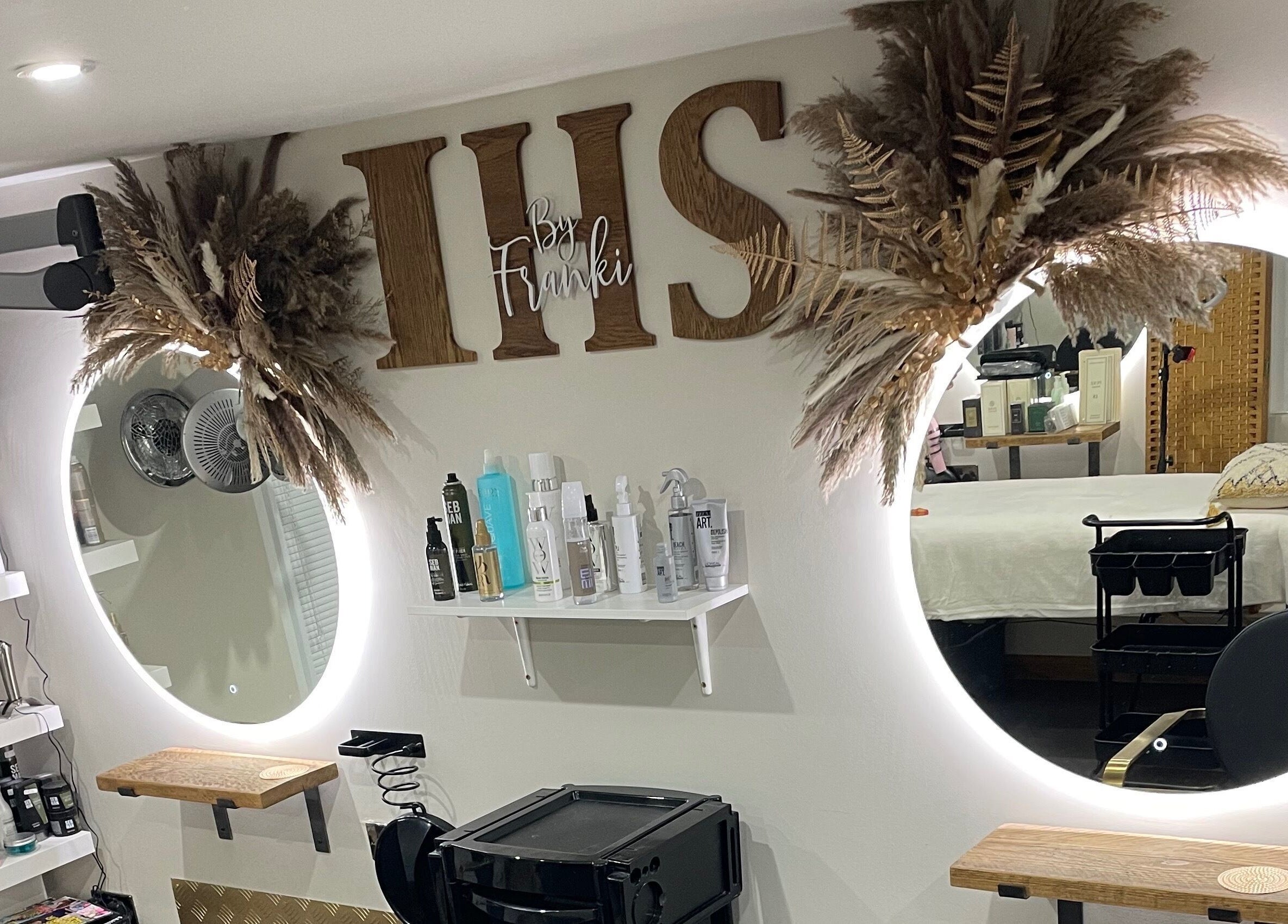 Elegant beauty studio at Ivory Hair by Franki, Rochester, England, GB with modern decor and styling stations.
