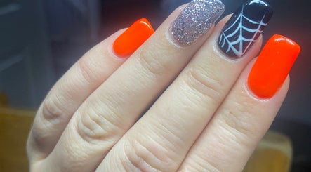 Vibrant Halloween-themed nail art at Nail Care by Claire, Tenterden, England, GB.