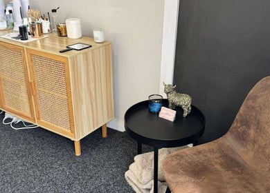 Haven Beauty's serene corner with elegant decor in Taupō, Waikato, NZ.