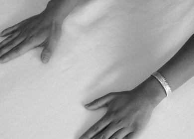 Hands gracefully placed on a table at Framework by miranda - Sydney studio, Paddington, New South Wales, AU.