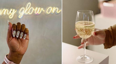 Stylish nail art and champagne at Noa Nails & Beauty, Cape Town, Western Cape, ZA.
