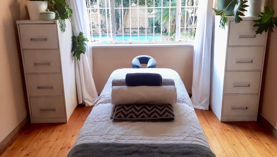 Relaxing massage room at Sharn - Massage Therapist in CAPE TOWN, Western Cape, ZA with cozy ambiance.