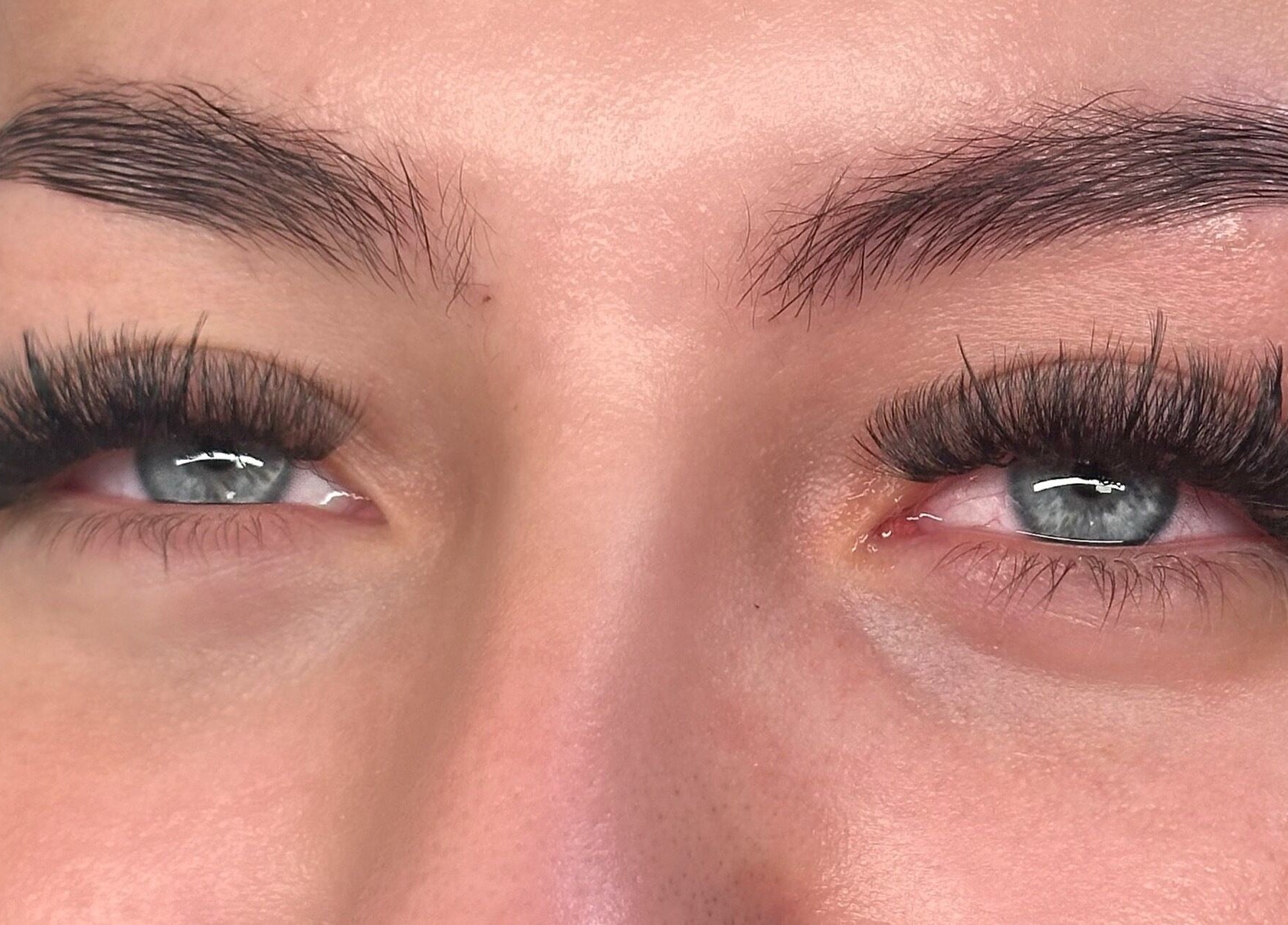 Close-up of voluminous lashes at Moonlight Lashes, East Kilbride, Scotland, GB.