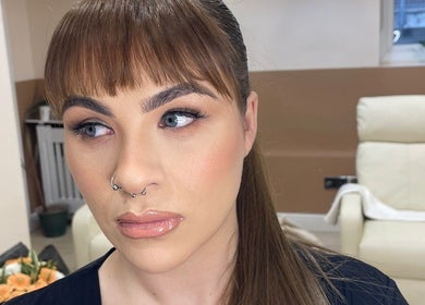 Elegant makeup setup at Amber Grace Artistry in Sheffield, England, GB highlighting professional cosmetic services.