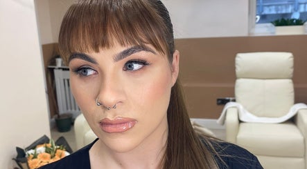 Elegant makeup setup at Amber Grace Artistry in Sheffield, England, GB highlighting professional cosmetic services.