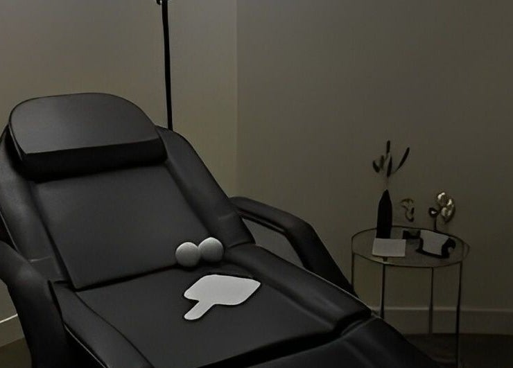 Luxury treatment chair in a tranquil room at By Via, Blackpool, England, GB for ultimate relaxation.