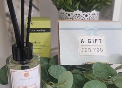 Stylish gift package at Sweet Escapes Beauty & Wellbeing, Rolleston-on-dove, England, GB.