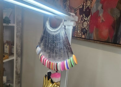 Nail polish color palette at Sweet Escapes Beauty & Wellbeing, Rolleston-on-dove, England, GB.