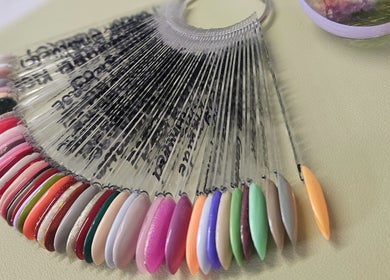 Nail color palette at Sweet Escapes Beauty & Wellbeing, Rolleston-on-dove, England, GB.