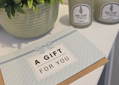 Gift card and candles at Sweet Escapes Beauty & Wellbeing, Rolleston-on-dove, England, GB.