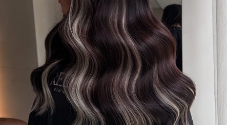 Elegant wavy hair styling at Katie at Outback, Dunfermline, Scotland, GB, capturing the essence of luxury.