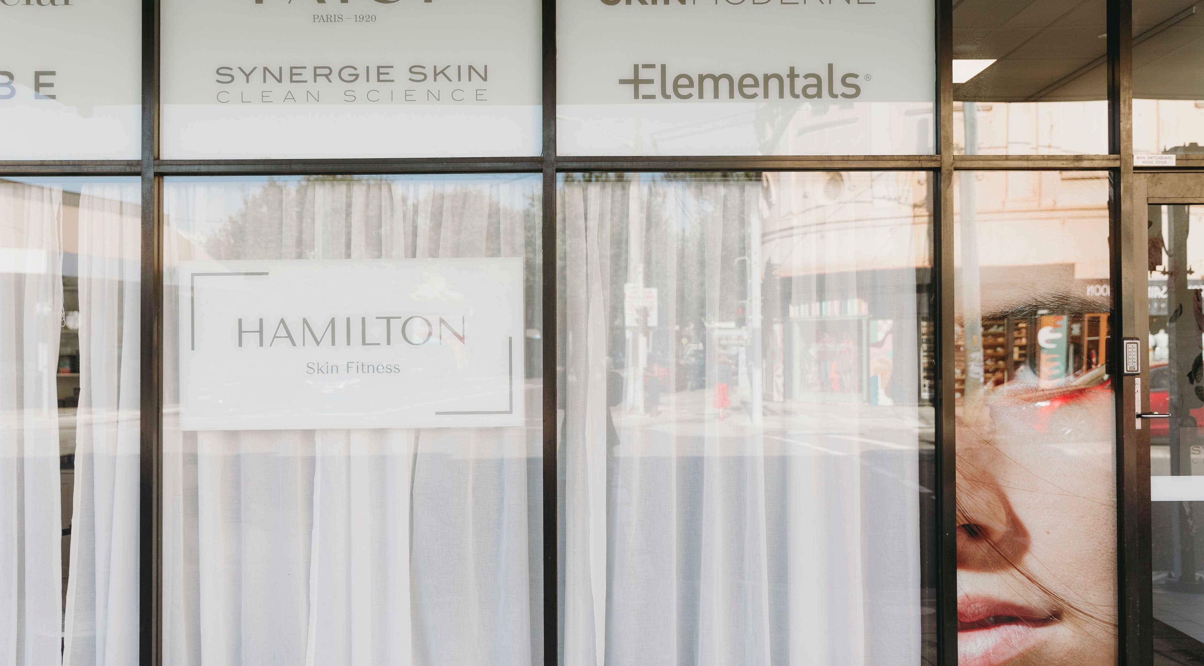 Storefront of Hamilton Skin Fitness, Islington, New South Wales, AU with a modern aesthetic.
