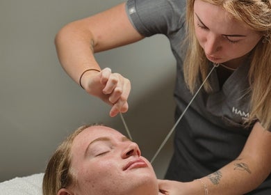Expert threading at Hamilton Skin Fitness, Islington, New South Wales, AU enhances beauty and wellness service.