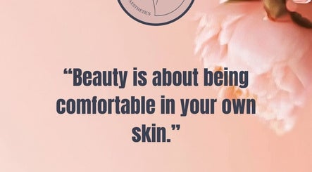 Inspirational quote on beauty at Somerset Laser & Aesthetics in Cape Town, Western Cape, ZA with a floral background.