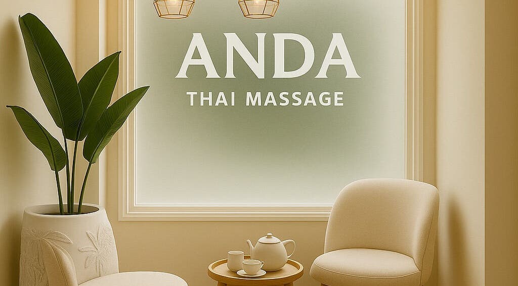 Relaxing seating area at Anda (Camberwell) Thai Massage & Remedial Massage, Melbourne, Victoria, AU.