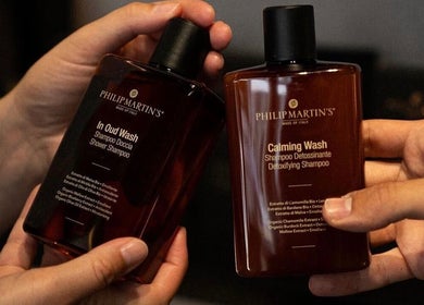 Luxury shampoos at The Hound DXB, Dubai, Dubai, AE. Ideal for wellness treatments.