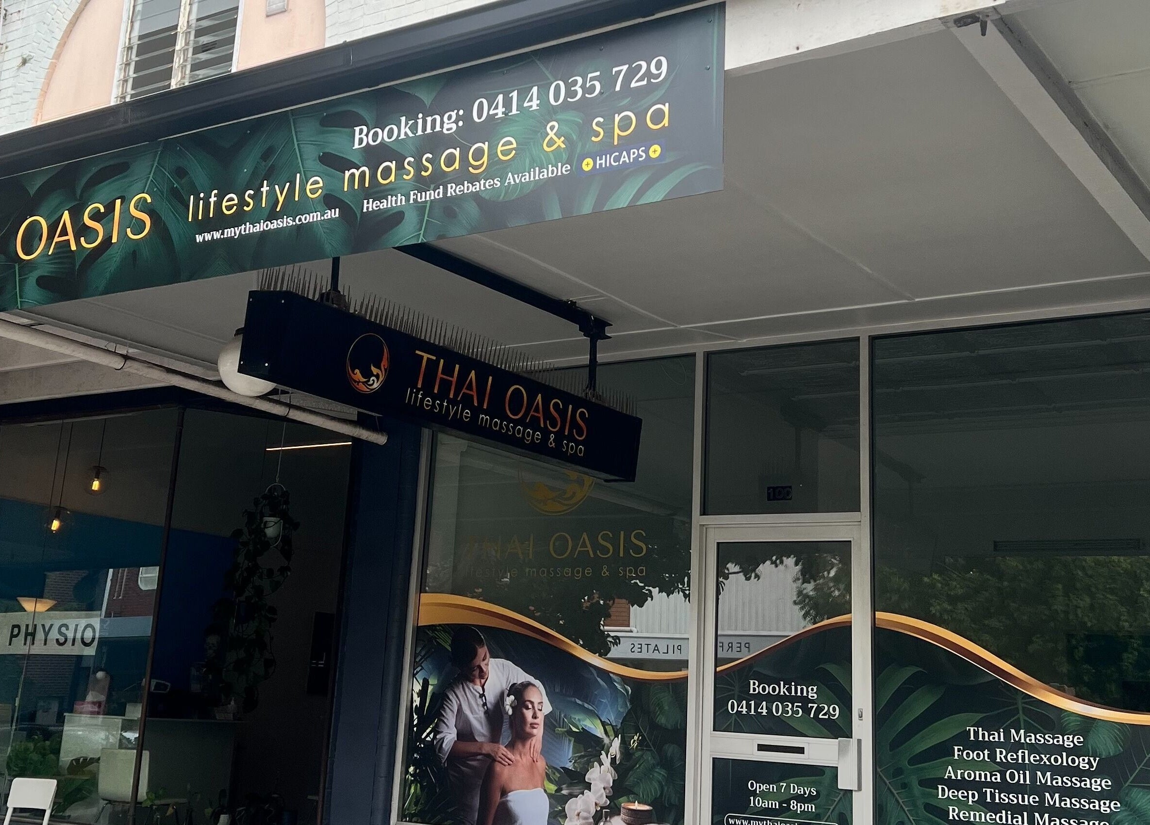 Front view of Thai Oasis Lifestyle Massage & Spa at Stanmore, New South Wales, AU displaying its inviting entrance.