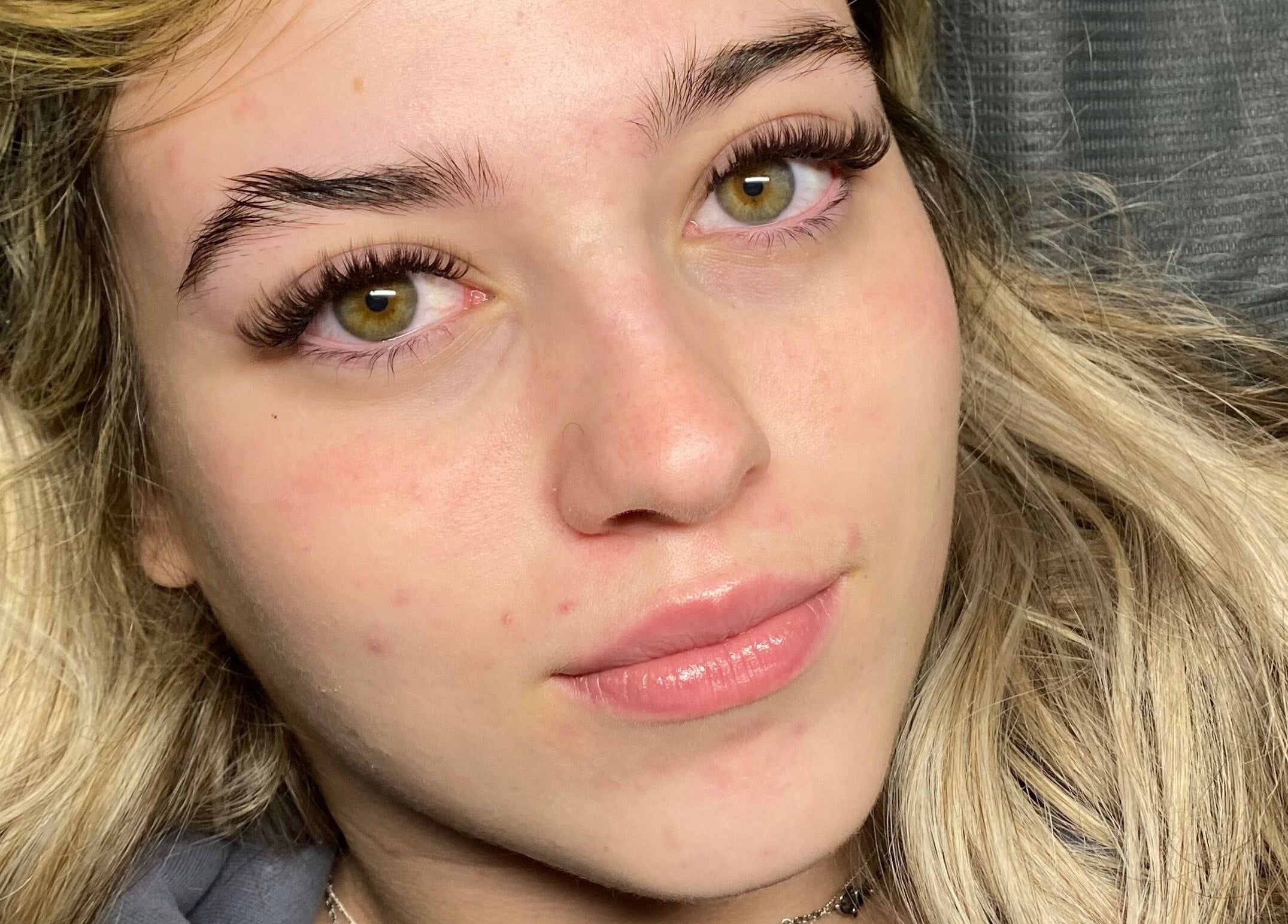 Close-up of styled eyelashes at ZJB Lashes in Southampton, England, GB, showcasing the lash beauty service.