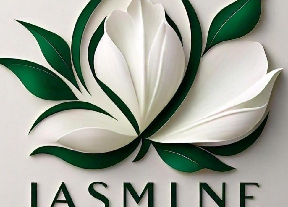 Elegant floral logo of Jasmine Beauty and Wellness in Midrand, Gauteng, ZA.