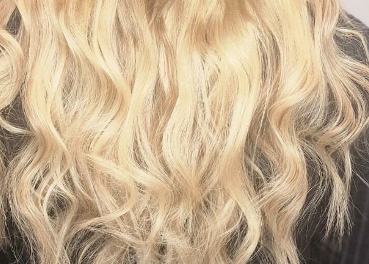 Blonde waves hair extension from Monique's Hair Extension Boutique in Great Finborough, England, GB.