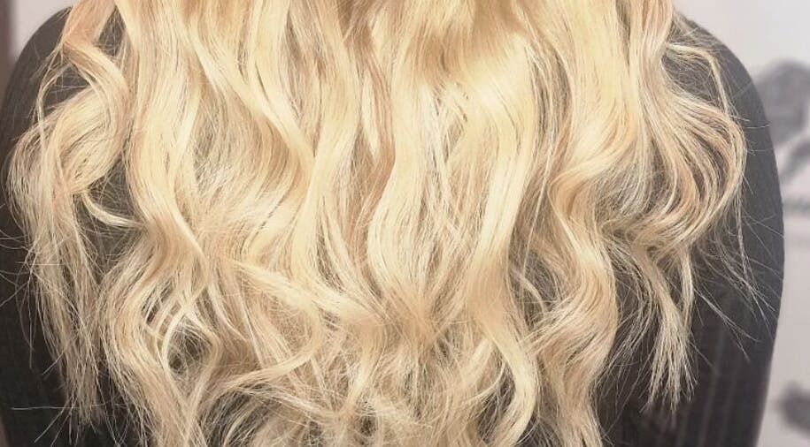 Blonde waves hair extension from Monique's Hair Extension Boutique in Great Finborough, England, GB.