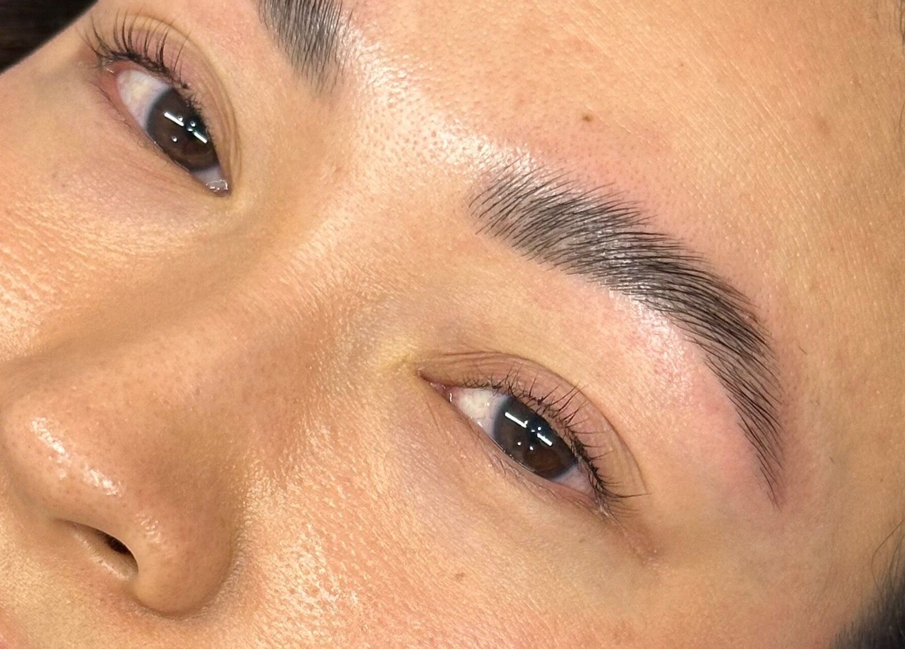 Flawless eyebrow treatment at Esthetics by Tay, Newport Beach, California, US.