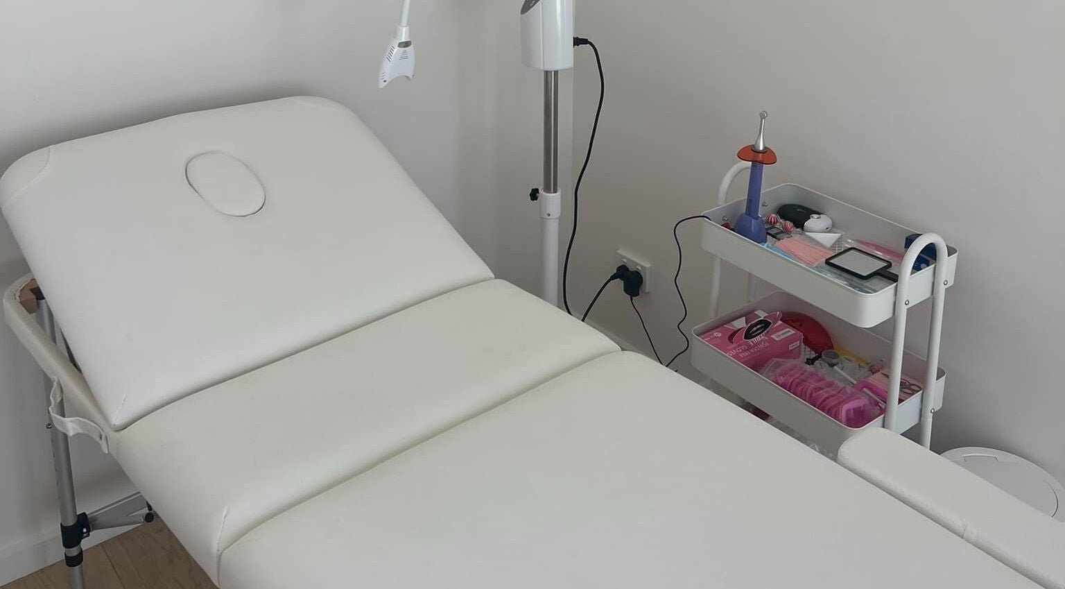 Comfortable treatment room at Byron Bay Tooth Gems and Whitening, Byron Bay, New South Wales, AU.