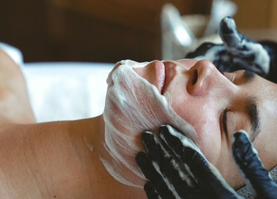 Relaxing facial treatment at Salty Face Bali in Uluwatu, Bali, ID, enhancing skin rejuvenation.
