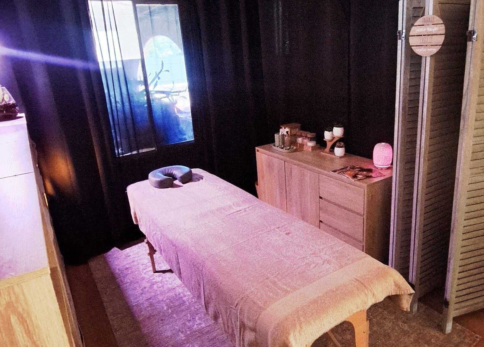 Serene massage room at Mobile Massage by Gemma in Port Augusta, South Australia, AU.