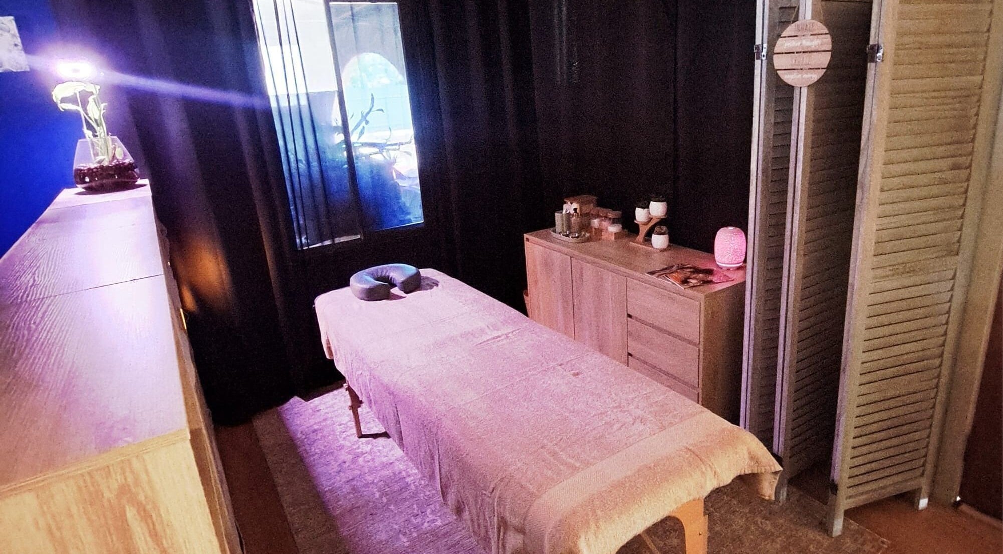 Serene massage room at Mobile Massage by Gemma in Port Augusta, South Australia, AU.