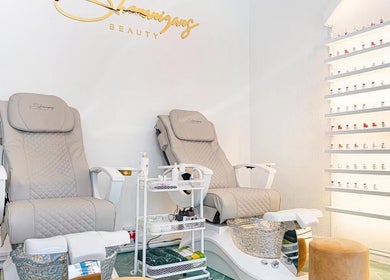 Luxurious pedicure chairs at Shenanigans Beauty and Laser Clinic - Sea Point in Cape Town, Western Cape, ZA.