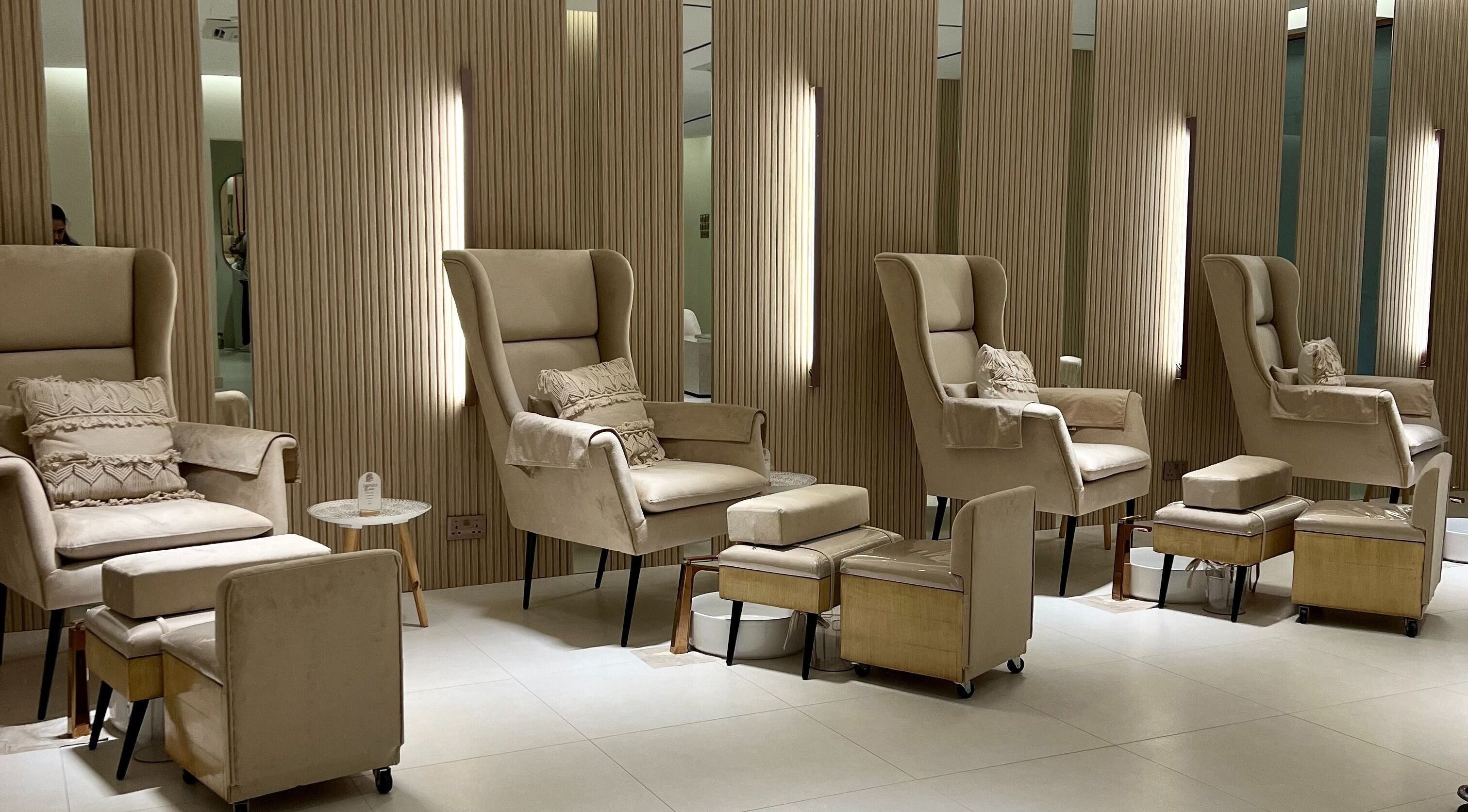 Plush pedicure chairs at Nai Spa, Riyadh, Riyadh Province, SA, offering ultimate relaxation.