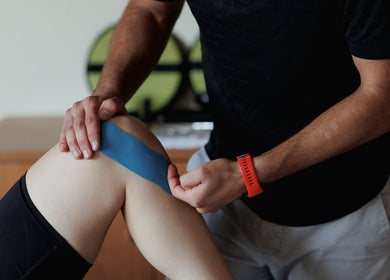 Professional taping at Healion Physiotherapy, Nicosia, Nicosia, CY, ensuring optimal joint support.