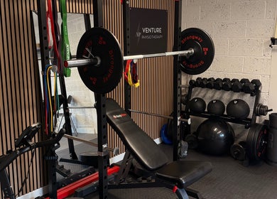 Exercise equipment at Venture Physiotherapy, Leicester, England, GB for optimal fitness.