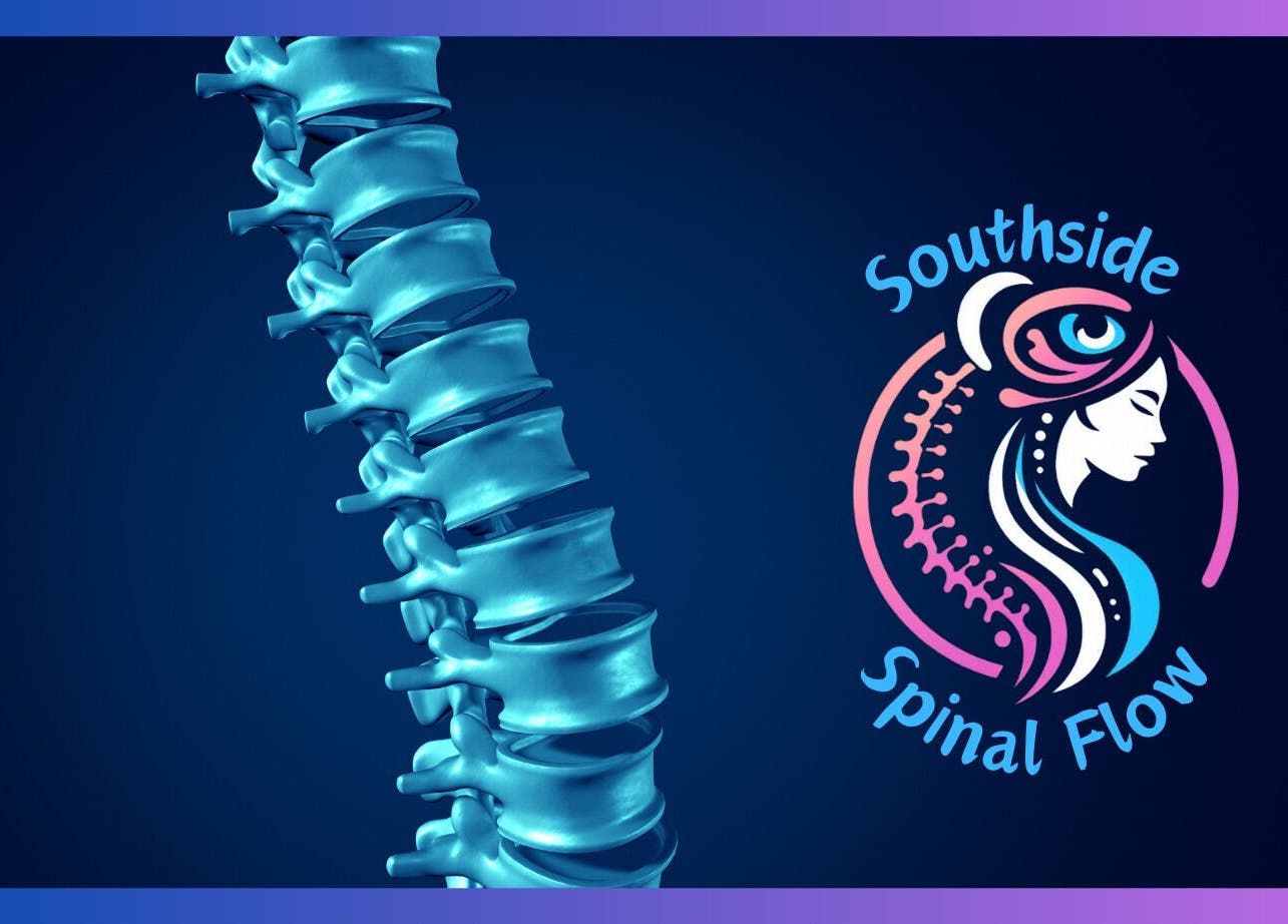 Southside Spinal Flow logo with spine graphic in Cairns, Queensland, AU.