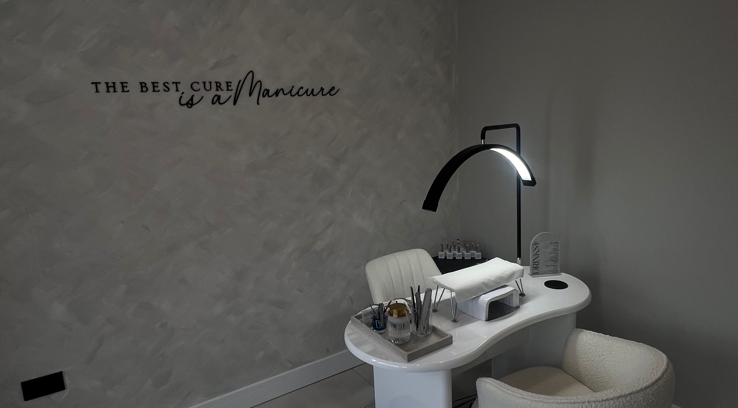 Jasmines nail station in Fareham, England, GB offers a chic and modern manicure experience.