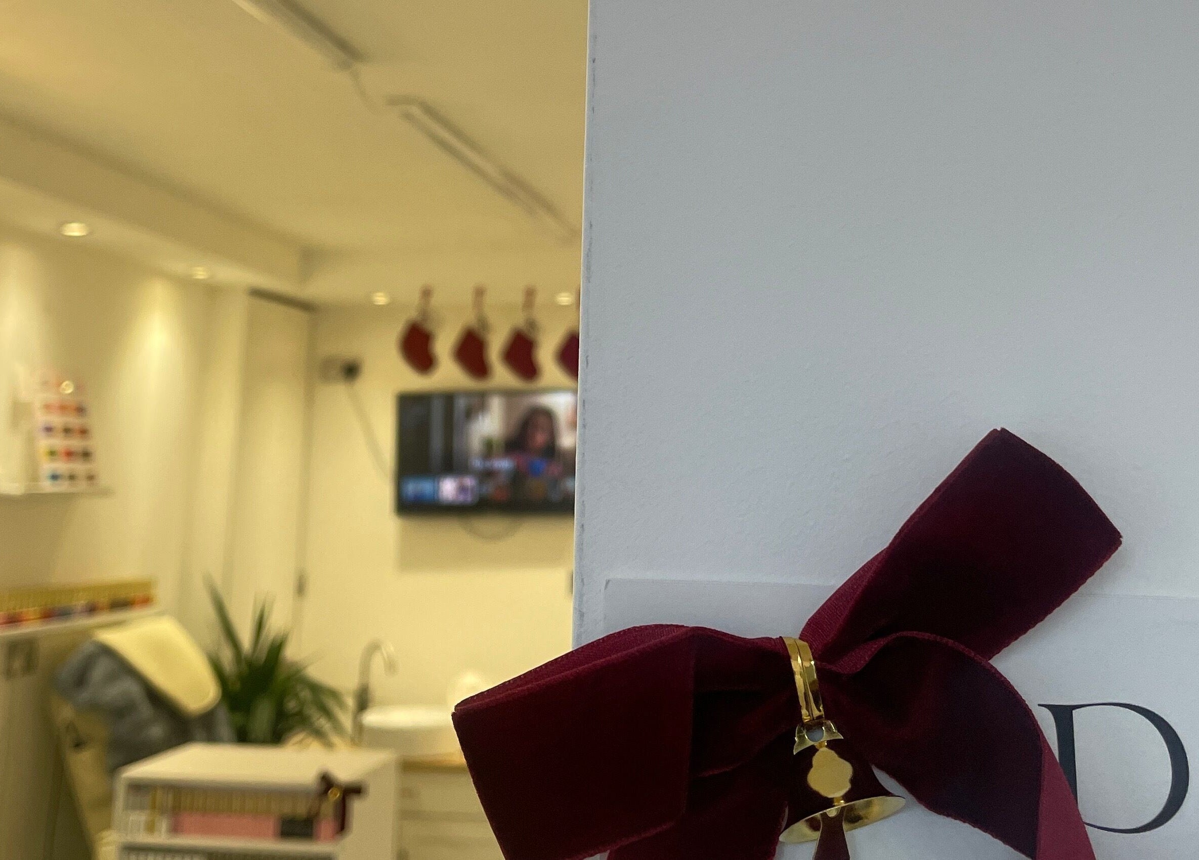 Cozy interior of Bn Studio in Coventry, England, GB with festive decor and elegant furnishings.