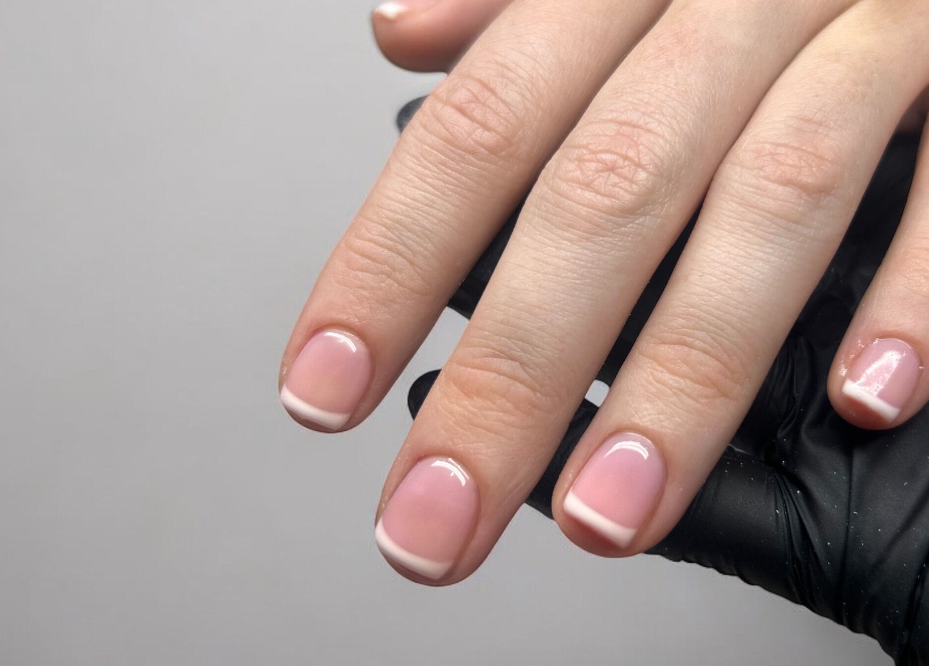 Shefford Manicurist offers refined French manicure in Shefford, England, GB, showcasing elegant, pristine nails.