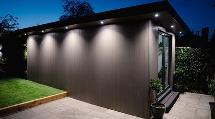 Evening view of Essential Beauty Essex - Rayleigh's exterior with garden in Rayleigh, England, GB.